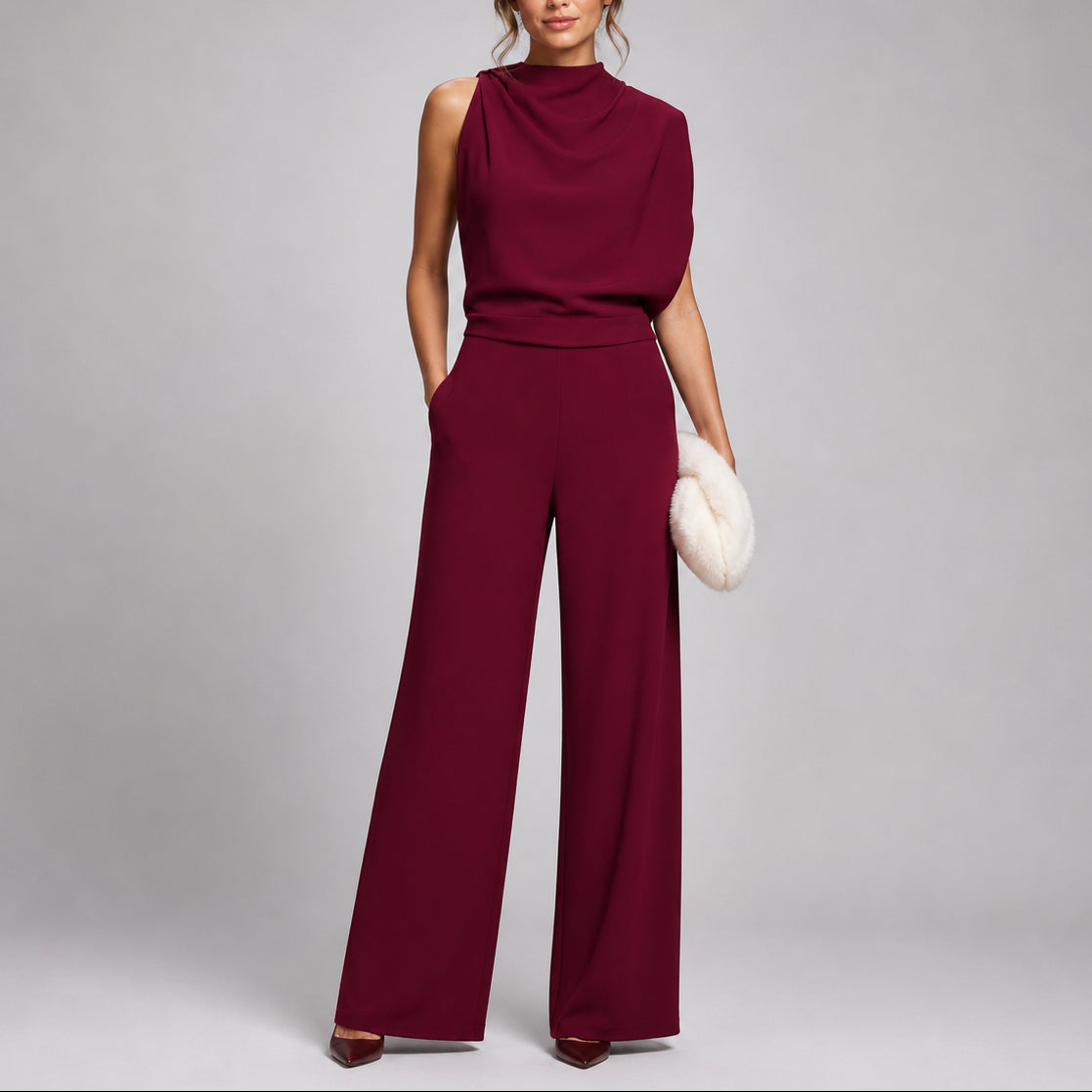 Women's Sleeveless Wide-Leg Jumpsuit – Elegant and Modern One-Piece Outfit