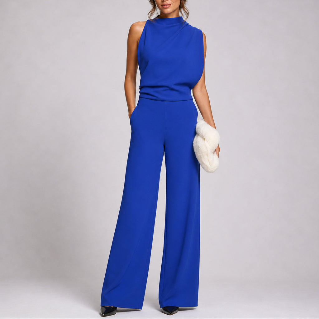 Women's Sleeveless Wide-Leg Jumpsuit – Elegant and Modern One-Piece Outfit