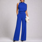 Women's Sleeveless Wide-Leg Jumpsuit – Elegant and Modern One-Piece Outfit